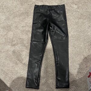 Black Faux Leather Leggings